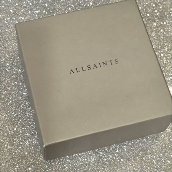 All-Saints Vida Heart Bead Embellished Hoop Earrings - Picture 10 of 10